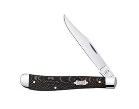 Case Slimline Trapper Sycamore Wood Smooth (Black Sycamore Wood Smooth)