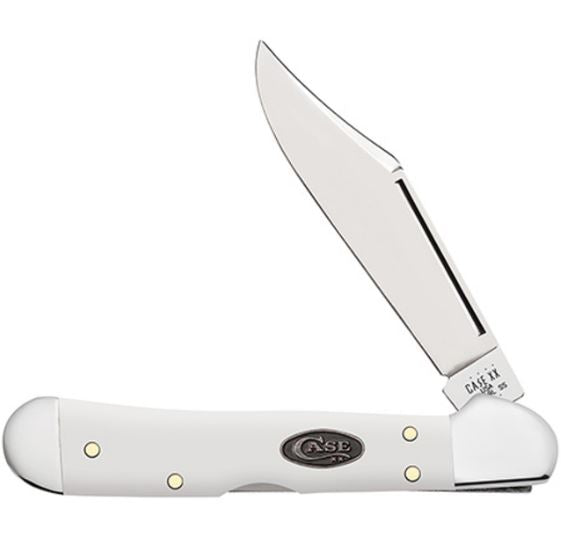Case XX Knives Mini Copperlock White Synthetic Stainless Pocket Knife (White Synthetic)