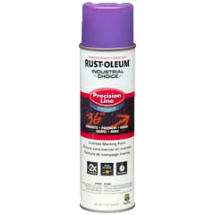 Rust-Oleum M1800 System Water-Based Precision Line Marking Paint 17 oz Fluorescent Purple (17 Oz, Fluorescent Purple)