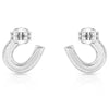 Montana Silversmiths Crystal Clear Stuck on Luck Post Earrings (Silver)