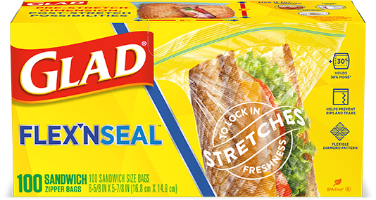 Glad FLEX'N SEAL™ Sandwich Bags  100 Count (100 Count)