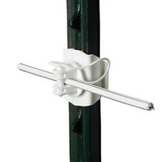 Gallagher Wide Jaw Pinlock T-Post Fence Insulators (White 20 Pack)