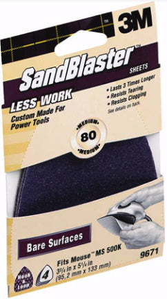 80GRT POWER SANDING SHEETS FOR MOUSE
