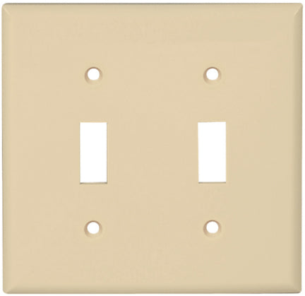 2 GANG SWITCH PLATE WHITE