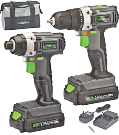 DRILL/IMPACT DRIVER 20 V COMBO KIT