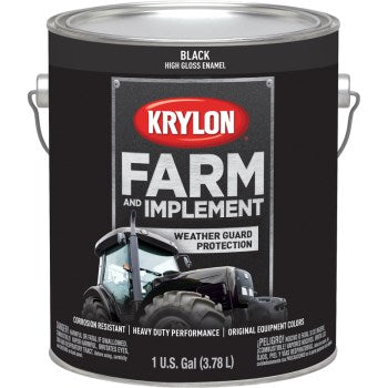 Krylon K01962000 Farm & Implement Paint ~ Gloss Black
