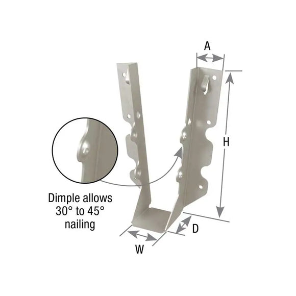 MiTek Slant Nail Face Mount Joist Hanger (2 in. x 6 in.)