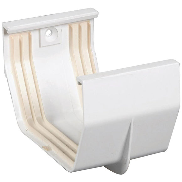 Amerimax 5 In. Contemporary White Vinyl Gutter Slip Joint Connector