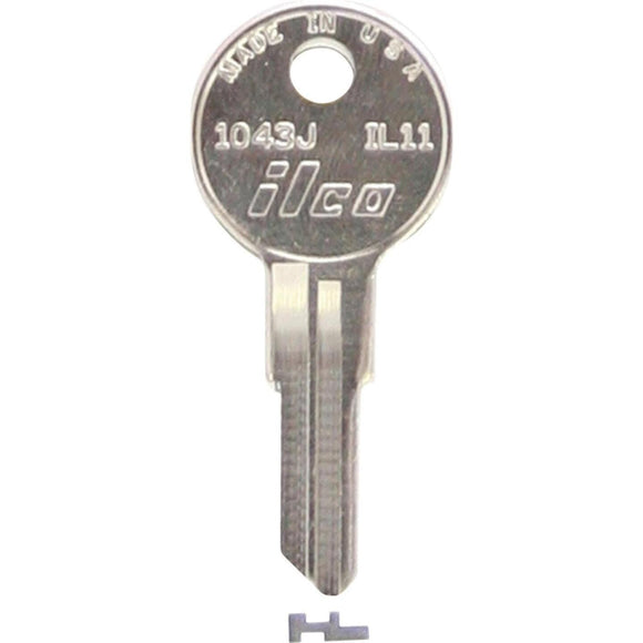 ILCO Illinois Nickel Plated File Cabinet Key, IL11 (10-Pack)
