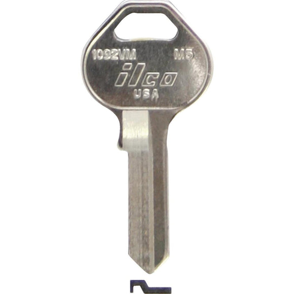 ILCO Master Nickel Plated Padlock Key, M5 (10-Pack)