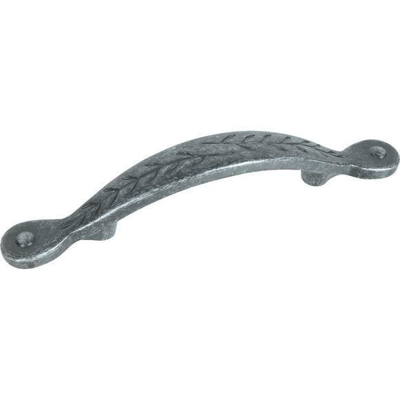 Amerock Leaf Inspirations Wrought Iron Dark 3 In. Cabinet Pull