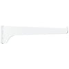 Knape & Vogt 180 Series 12 In. White Steel Regular-Duty Single-Slot Shelf Bracket