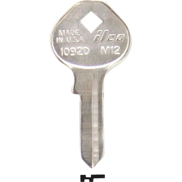 ILCO Master Nickel Plated Padlock Key, M12 (10-Pack)