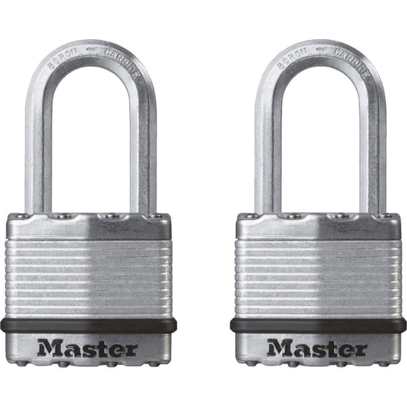 Master Lock Magnum 1-3/4 In. W. Dual-Armor Keyed Alike Padlock with 1-1/2 In. L. Shackle (2 Pack)