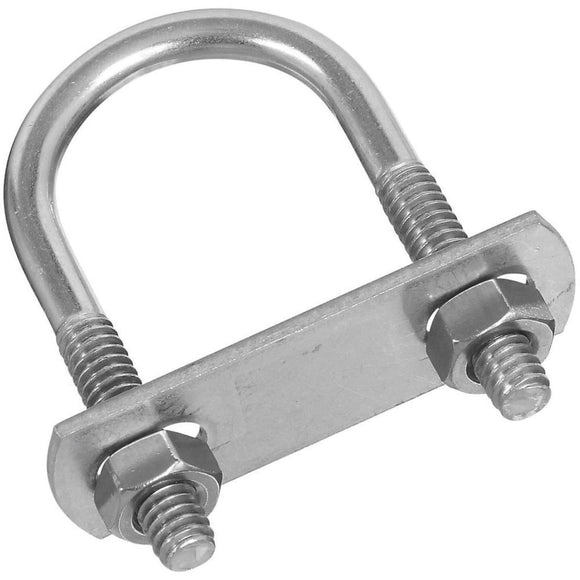 National 1/4 In. x 1-1/8 In. x 2-1/4 In. Stainless Steel Round U Bolt