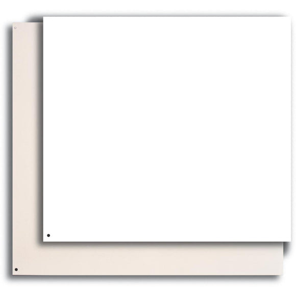 Broan-Nutone 24 In. x 30 In. Aluminum Backsplash Panel, Reversible White/Almond