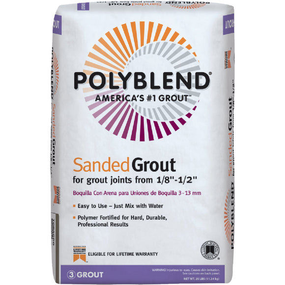 Custom Building Products Polyblend® Sanded Grout (25 lbs, Fawn)