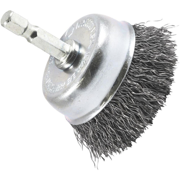 Forney 2 In. 1/4 In. Hex Coarse Drill-Mounted Wire Brush
