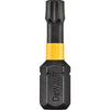 DeWalt FlexTorq 1 In. T10 TORX Security Insert Impact Screwdriver Bit (2-Pack)