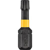 DeWalt FlexTorq 1 In. T25 TORX Security Insert Impact Screwdriver Bit (2-Pack)