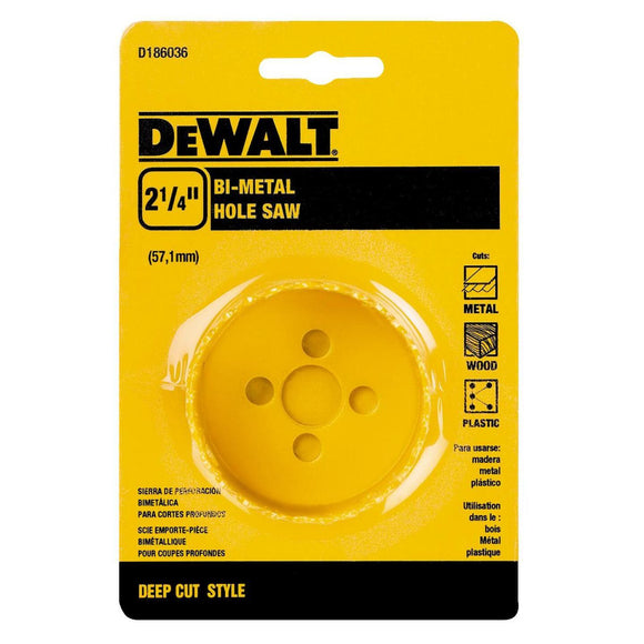 DeWalt 2-1/4 In. Bi-Metal Hole Saw
