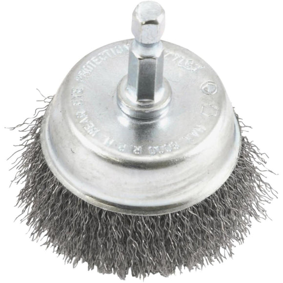 Forney 2 In. 1/4 In. Hex Fine Drill-Mounted Wire Brush
