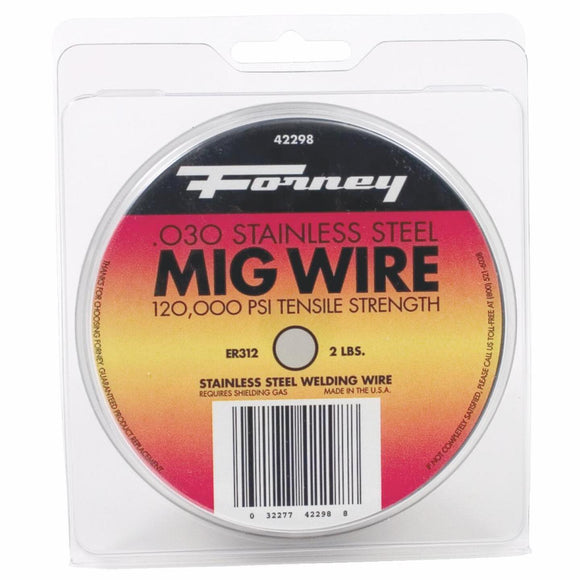 Forney ER308 Stainless Mig Wire, 0.030 In., 2 Lb.