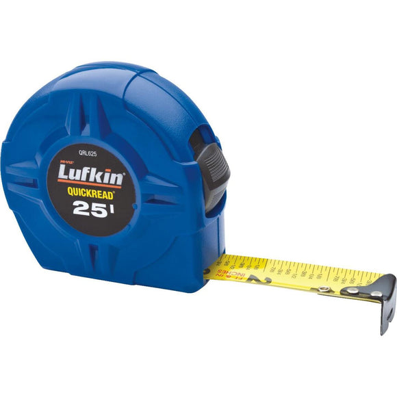 Lufkin Quickread 25 Ft. Fractional/Decimal Tape Measure