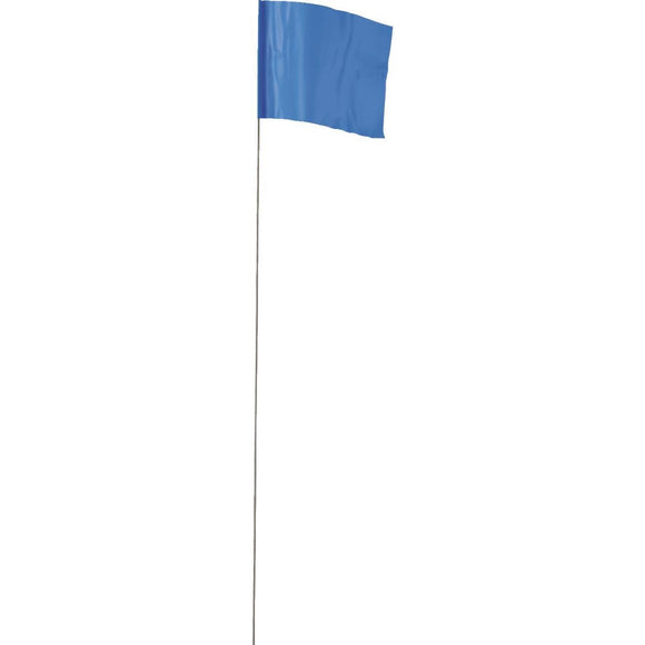 Empire 21 In. Steel Staff Blue Marking Flags