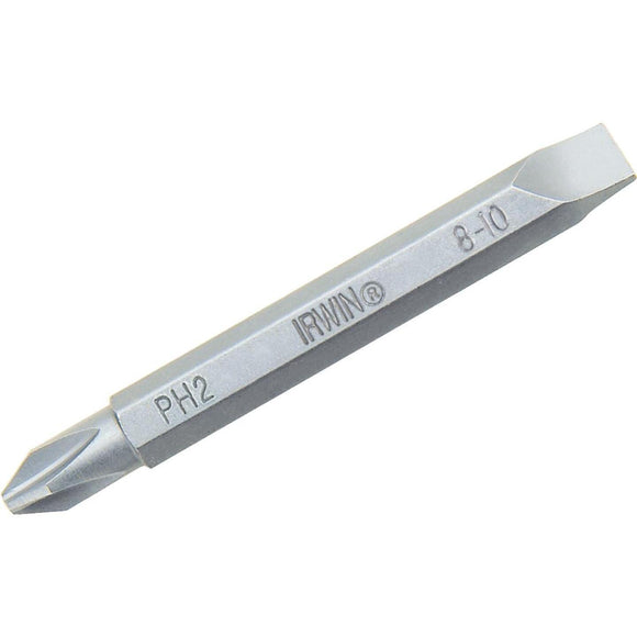 Irwin Phillips #2 Slotted Double-End Screwdriver Bit