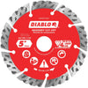 Diablo 5 In. Segmented Turbo Rim Dry/Wet Diamond Blade