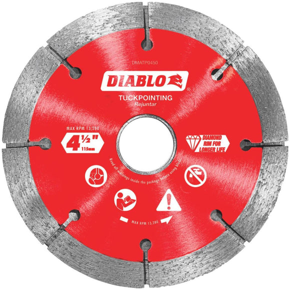 Diablo 4-1/2 In. Tuck Point Rim Dry/Wet Diamond Blade