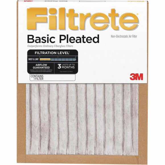3M Filtrete 18 In. x 30 In. x 1 In. Basic Pleated 250 MPR Furnace Filter