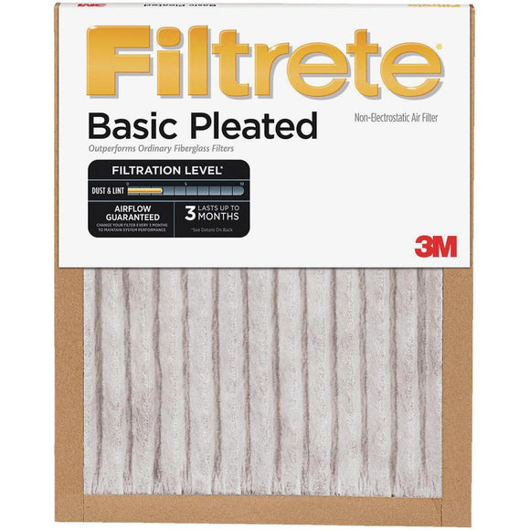 3M Filtrete 25 In. x 25 In. x 1 In. Basic Pleated 250 MPR Furnace Filter
