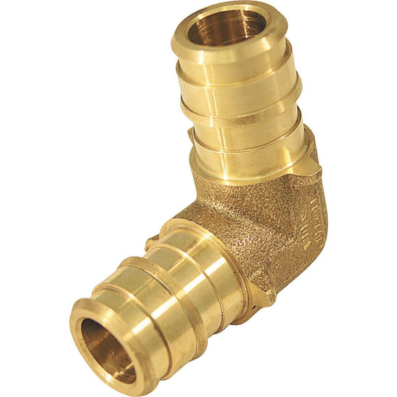 Conbraco 1/2 In. Barb x 3/4 In. Barb Brass Reducing PEX Elbow, Type A