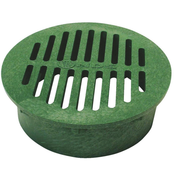 NDS 6 In. Green PVC Round Grate