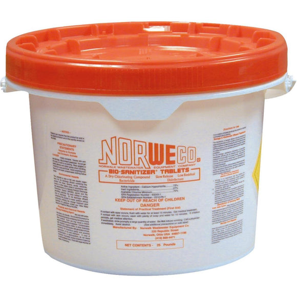 Norweco Disinfecting Tablet 25 Lb. Sewer Line Cleaner