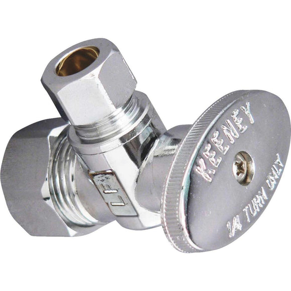 Do it 5/8 In. Coarse Thread Inlet by 3/8 In. OD out Quarter Turn Angle Valve