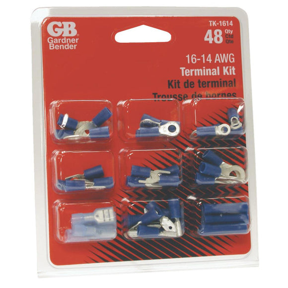 Gardner Bender 14 to 16 AWG 48 Pieces Wire Terminal Kit