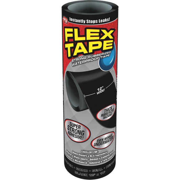 Flex Tape 12 In. x 10 Ft. Repair Tape, Black