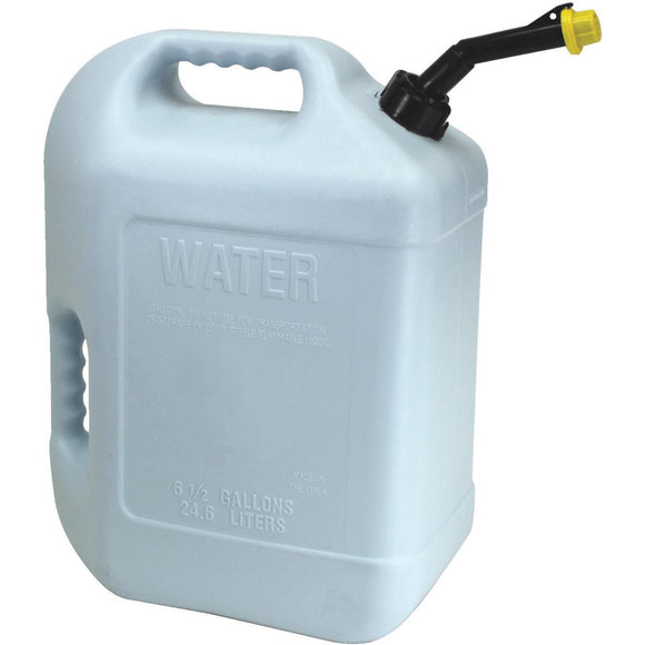 Hopkins 6 Gal. Plastic Water Can, White