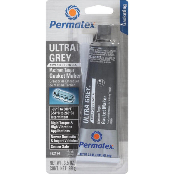 Permatex 3.5 Oz. Ultra Grey Silicone Gasket Maker