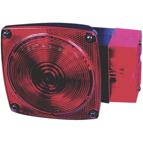 Peterson Square (w/Built-In License Plate Light) Red 5-3/4 In. Stop & Tail Light