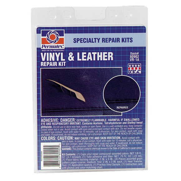 PERMATEX Vinyl and Leather Repair Kit, (4-Piece)