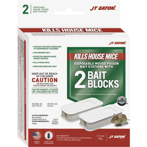 JT Eaton Disposable Mouse Bait Station (2-Pack)