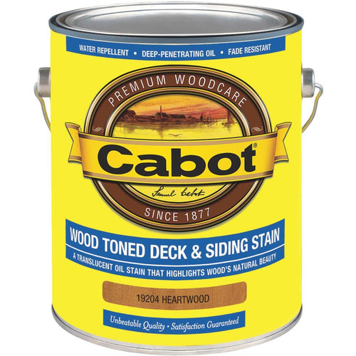Cabot VOC Wood Toned Deck & Siding Exterior Stain, Heartwood, 1 Gal.