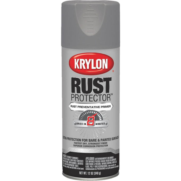 Krylon Rust Protector Gray 12 Oz. All-Purpose Spray Paint Primer