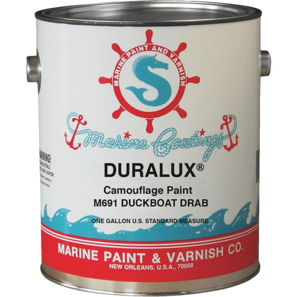 DURALUX Flat Camoulflage Marine Paint, Duckboat Drab, 1 Gal.
