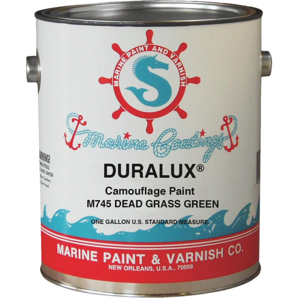 DURALUX Flat Camoulflage Marine Paint, Dead Grass Green, 1 Gal.