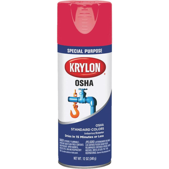Krylon OSHA 12 Oz. Gloss Spray Paint, Safety Red